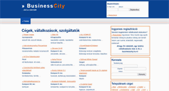 Desktop Screenshot of businesscity.hu