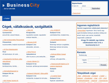 Tablet Screenshot of businesscity.hu